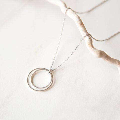 Double Circle Necklace
