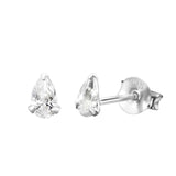 Pear Crystal Studs