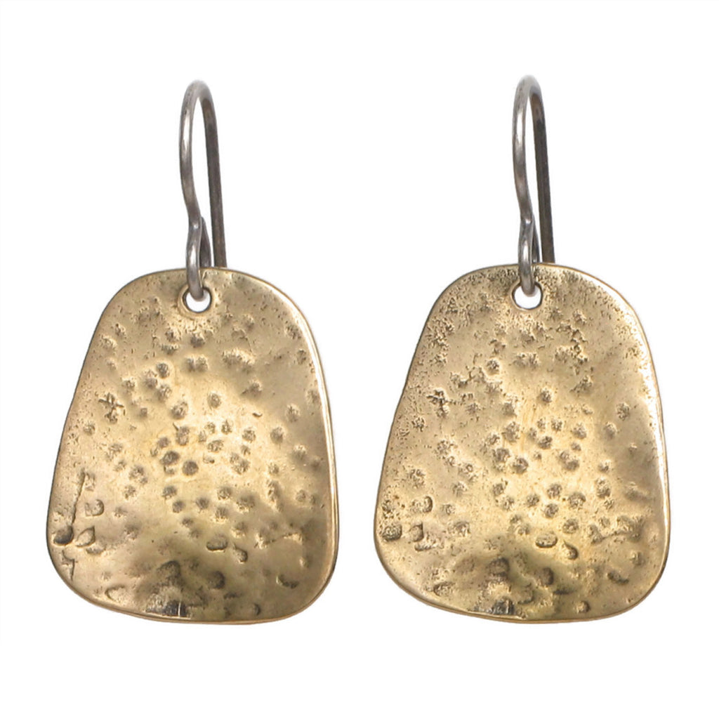 Bronze Tab Earrings