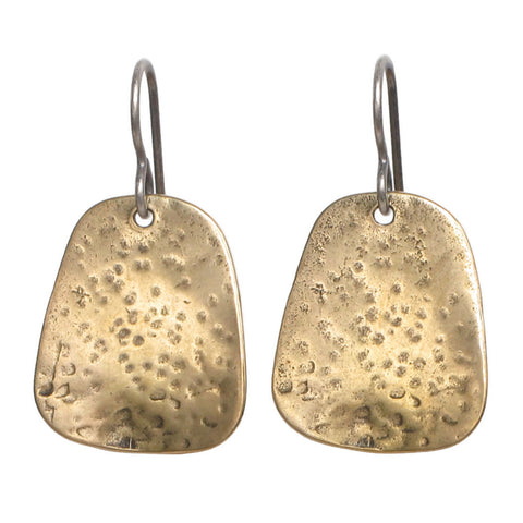 Bronze Tab Earrings