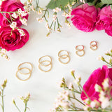 14k Solid Gold Huggies