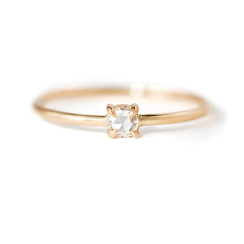 Rose-cut Diamond Ring